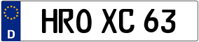 Trailer License Plate